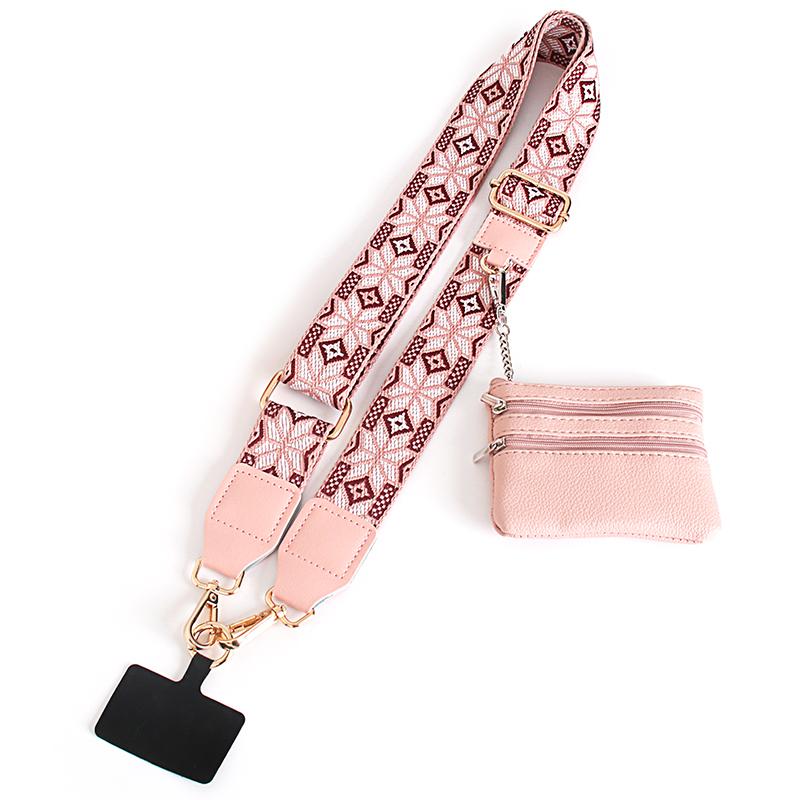 Chic Boho | Adjustable Phone Crossbody Strap With Wallet