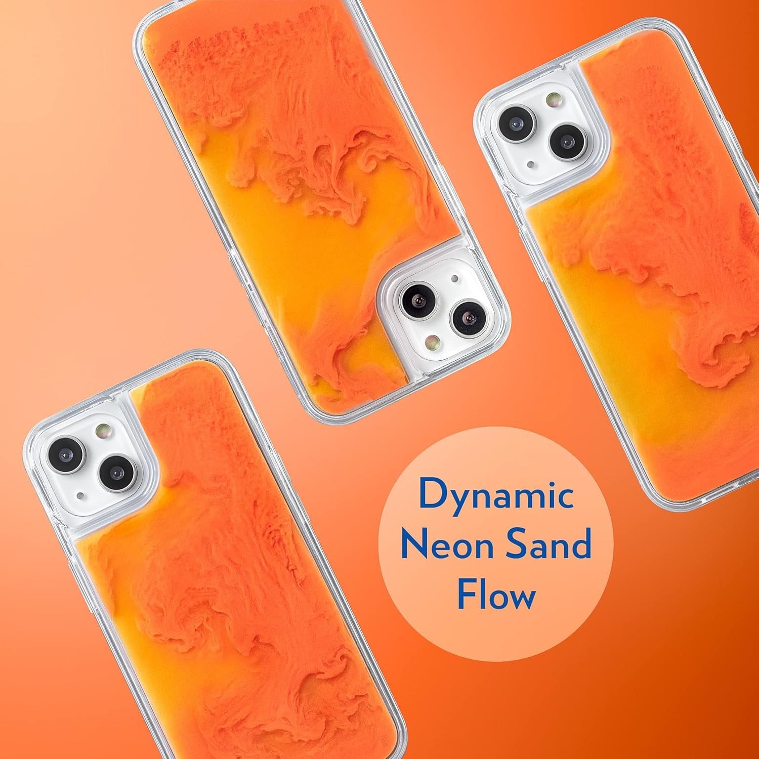 Flowing Neon Sand Liquid Luminous Phone Case