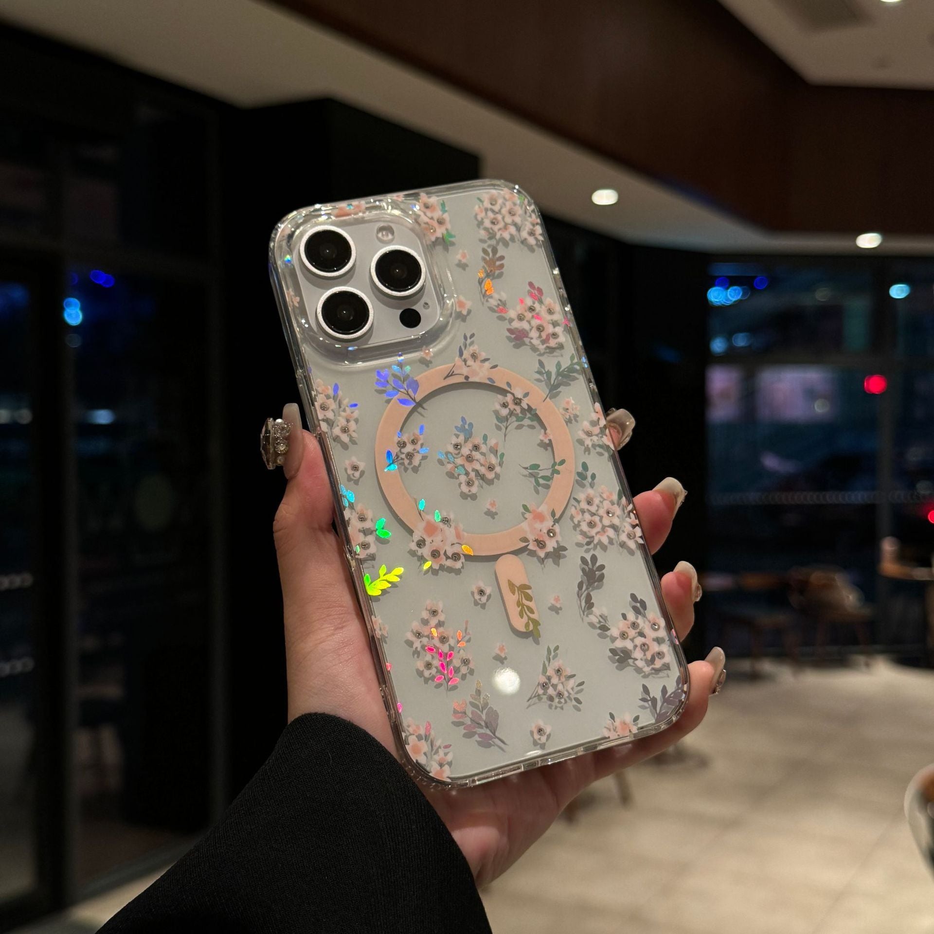 Floral Sea | Clear MagSafe Phone Case