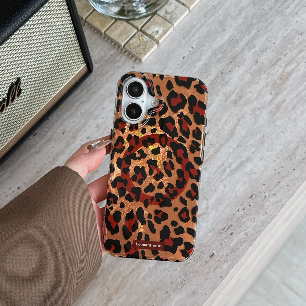 Leopard Print | Iridescent MagSafe Phone Case