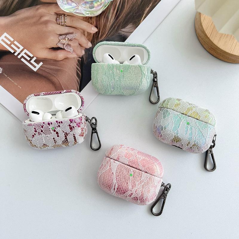 Iridescent Lace Airpods Case