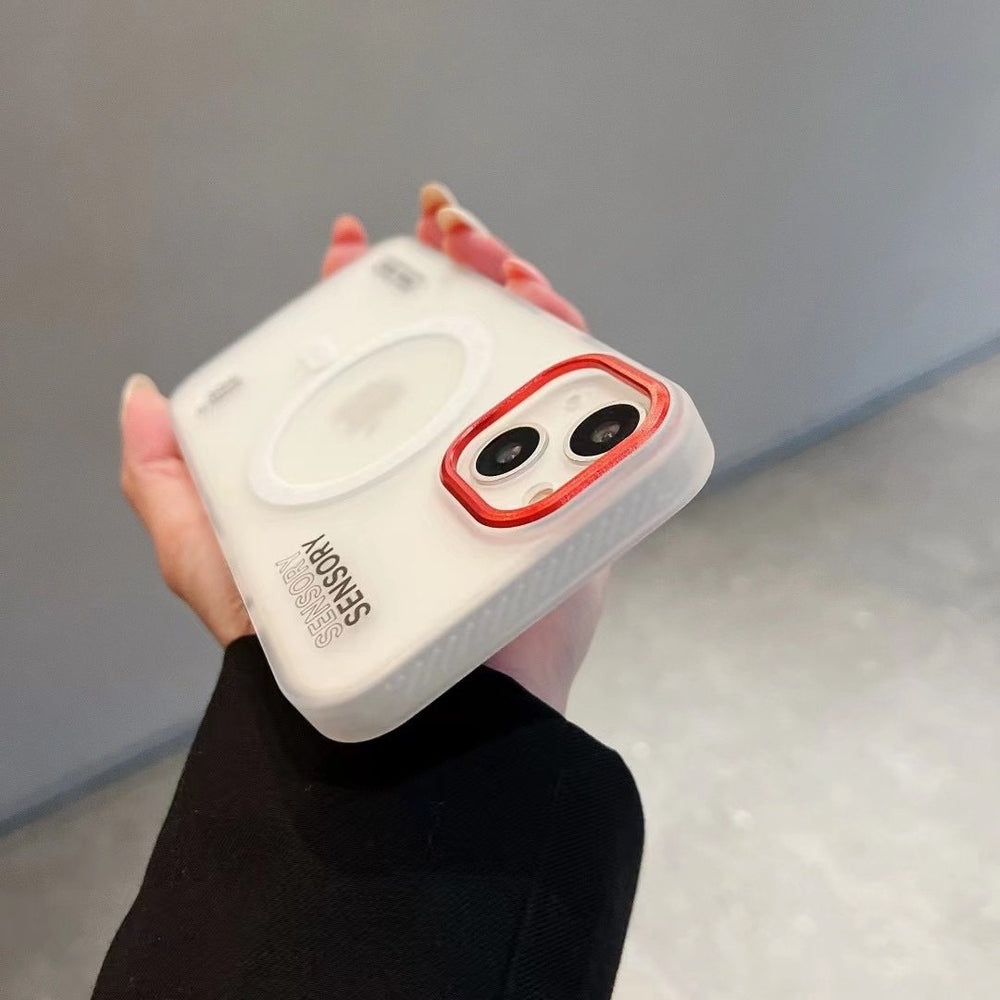 Frosted Translucent MagSafe Phone Case