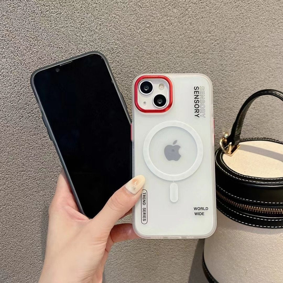 Frosted Translucent MagSafe Phone Case