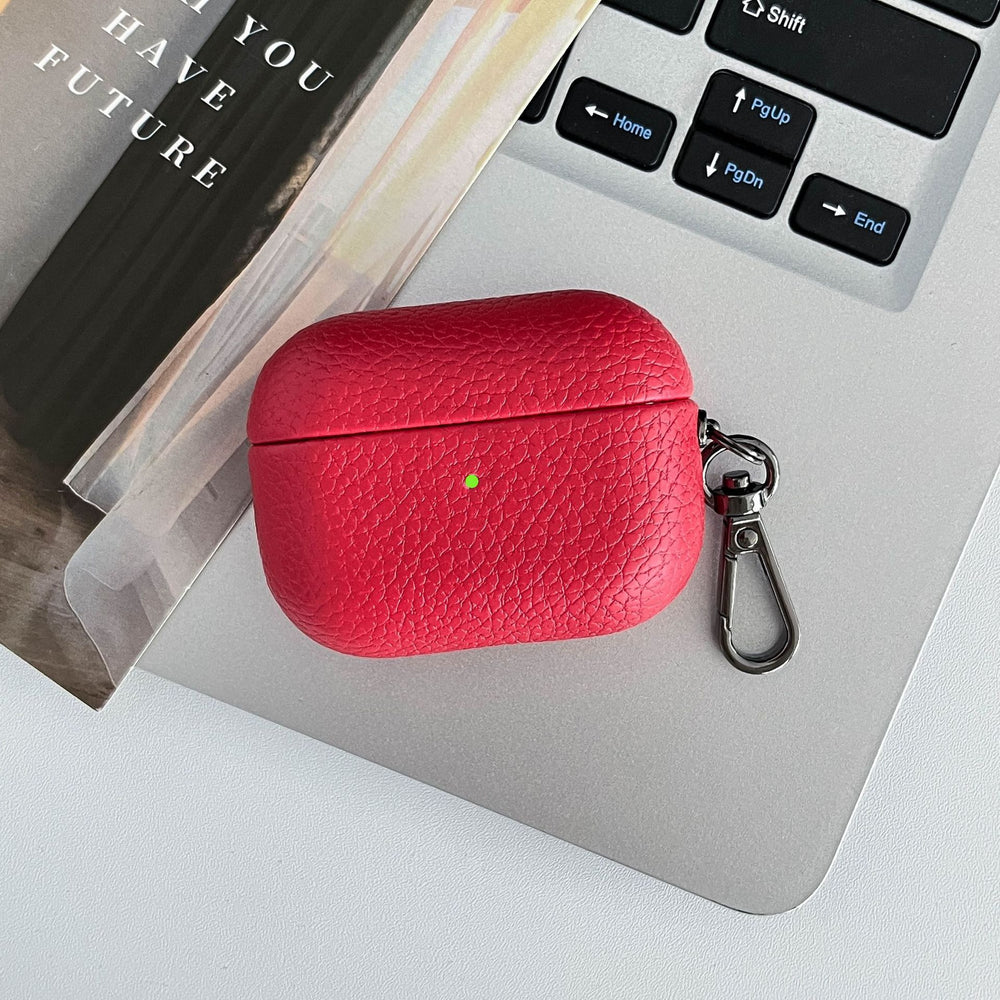 Lychee Leather Airpods Case