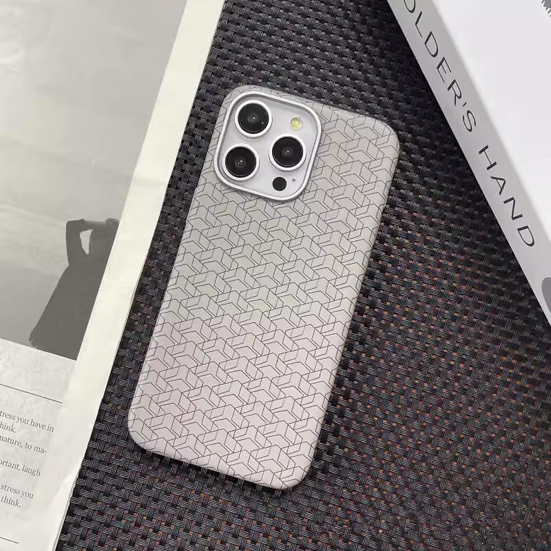 Geometric Leather Ultra-thin Magsafe Phone Case