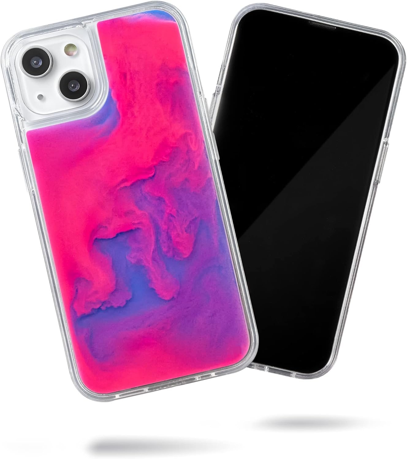 Flowing Neon Sand Liquid Luminous Phone Case