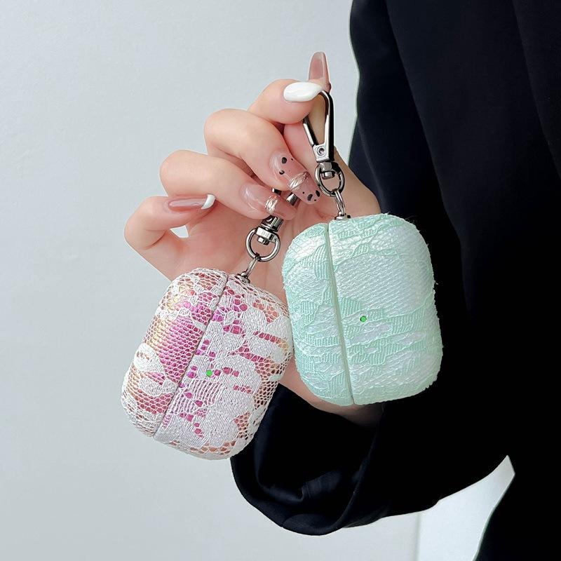 Iridescent Lace Airpods Case