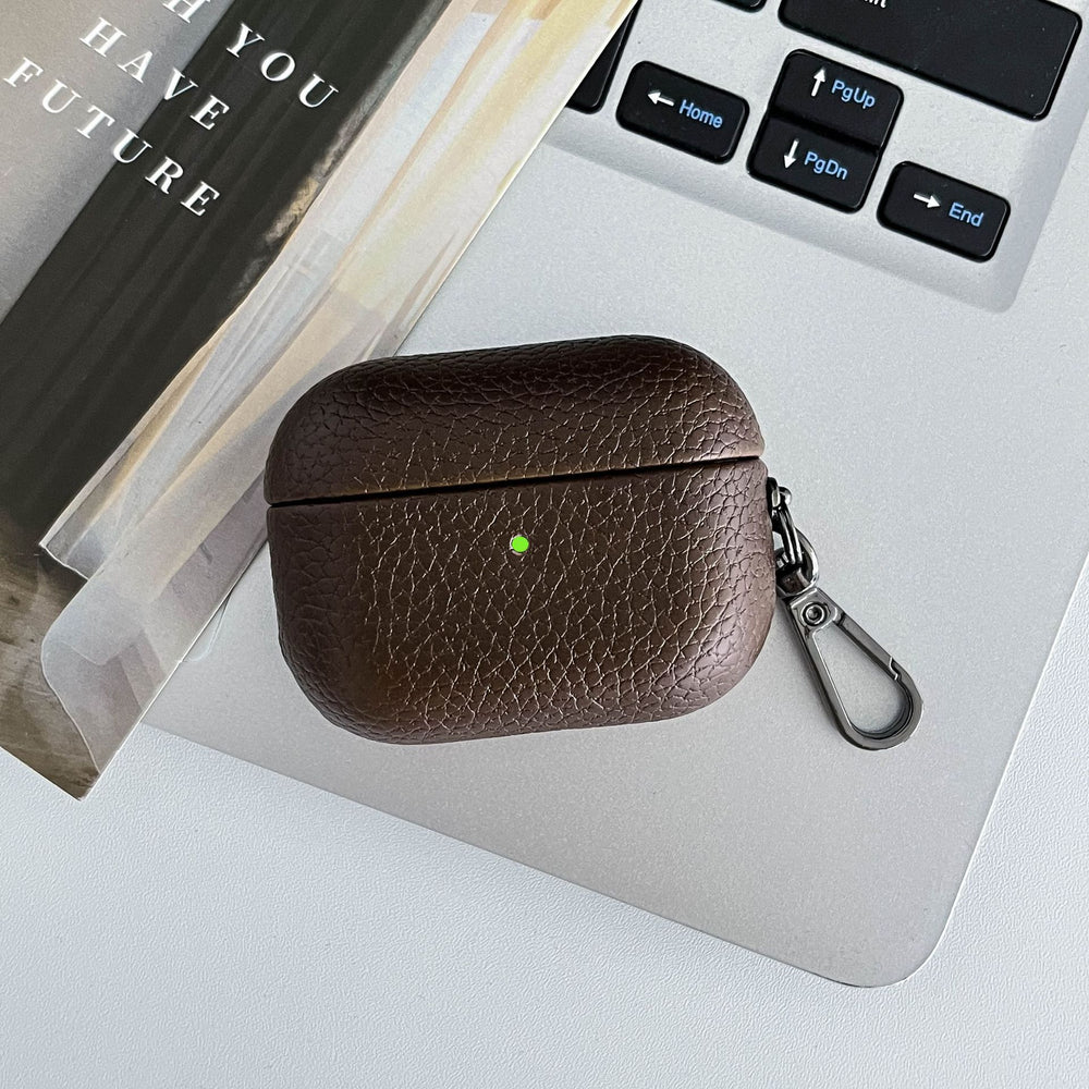 Lychee Leather Airpods Case