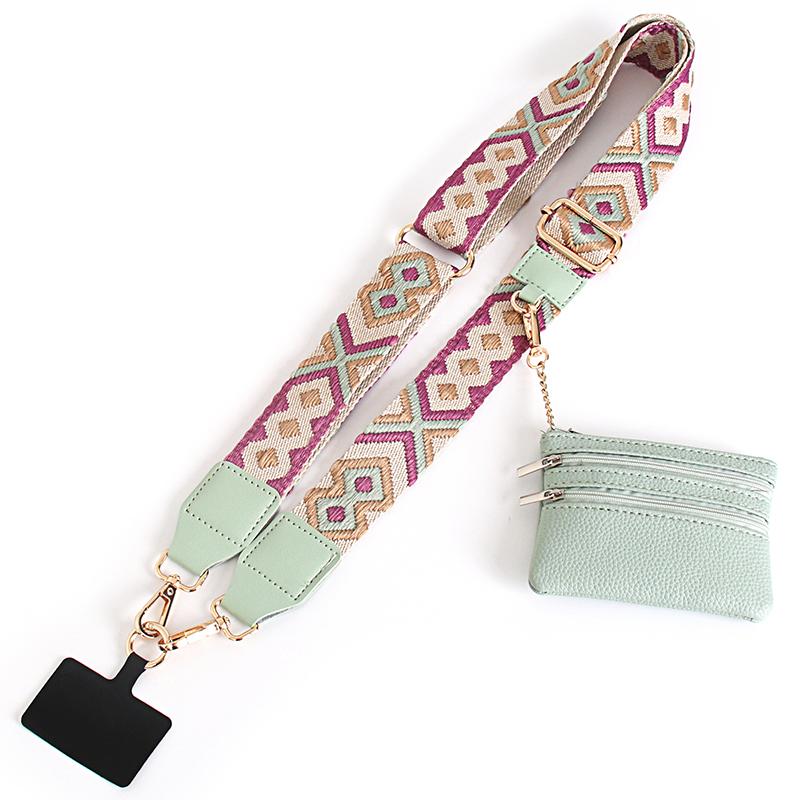 Chic Boho | Adjustable Phone Crossbody Strap With Wallet