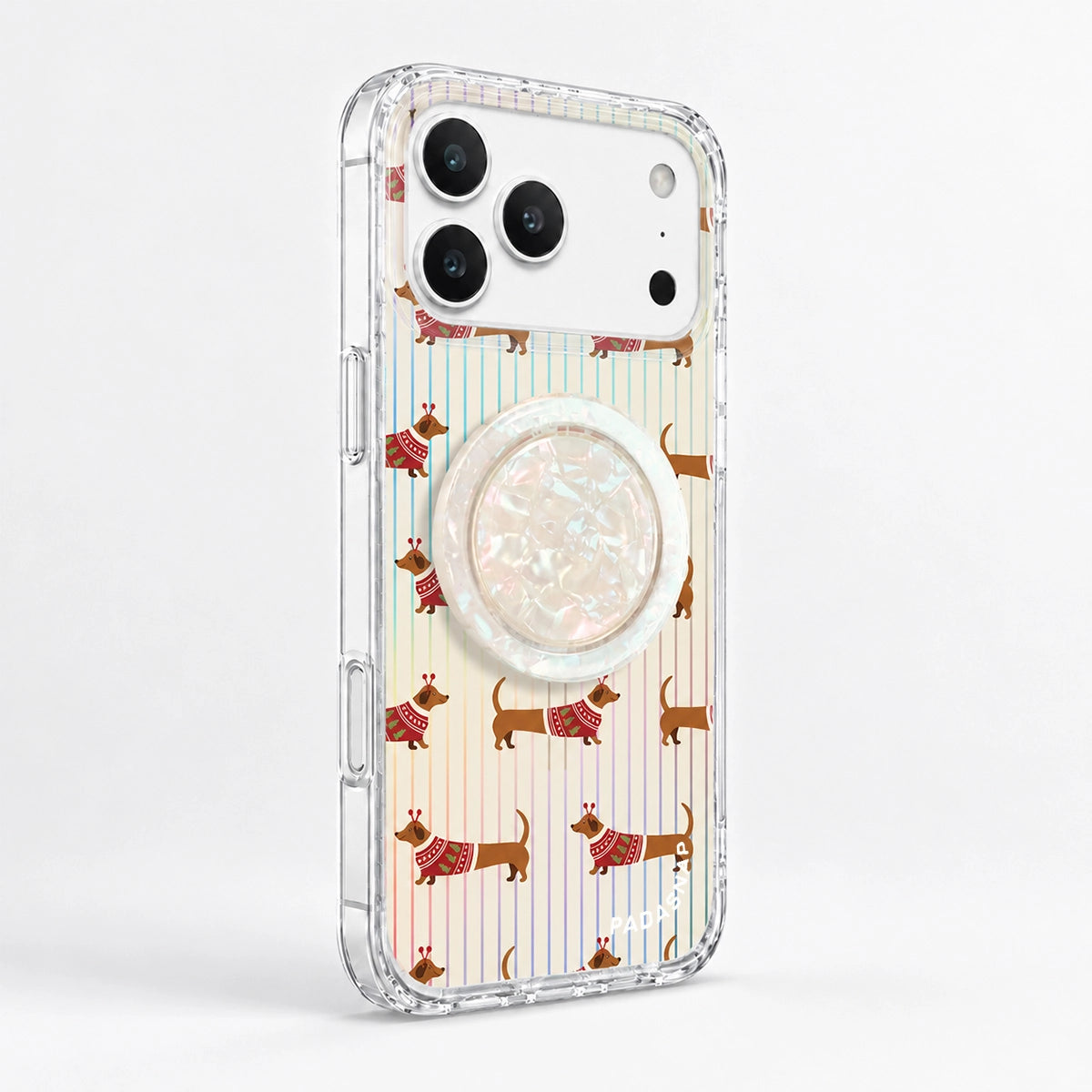 Christmas Dachshund MagSafe Phone Case Grip Set
