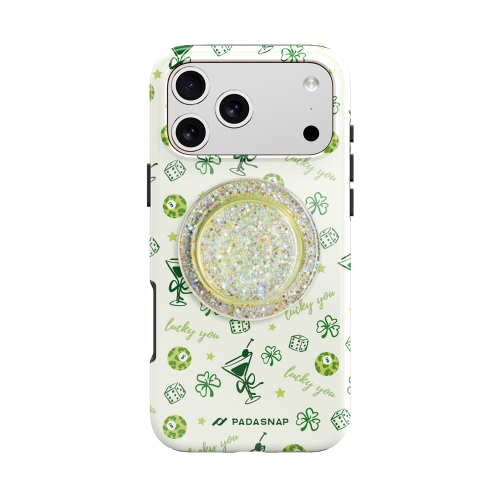Lucky you Green MagSafe Phone Case Grip Set