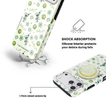 Lucky you Green MagSafe Phone Case Grip Set