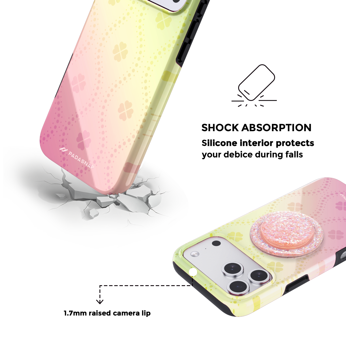 Luck in Hand MagSafe Phone Case Grip Set