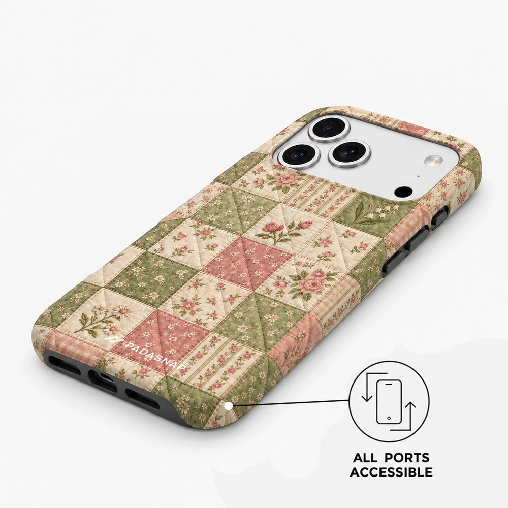 Vintage Floral MagSafe Phone Case Grip Set