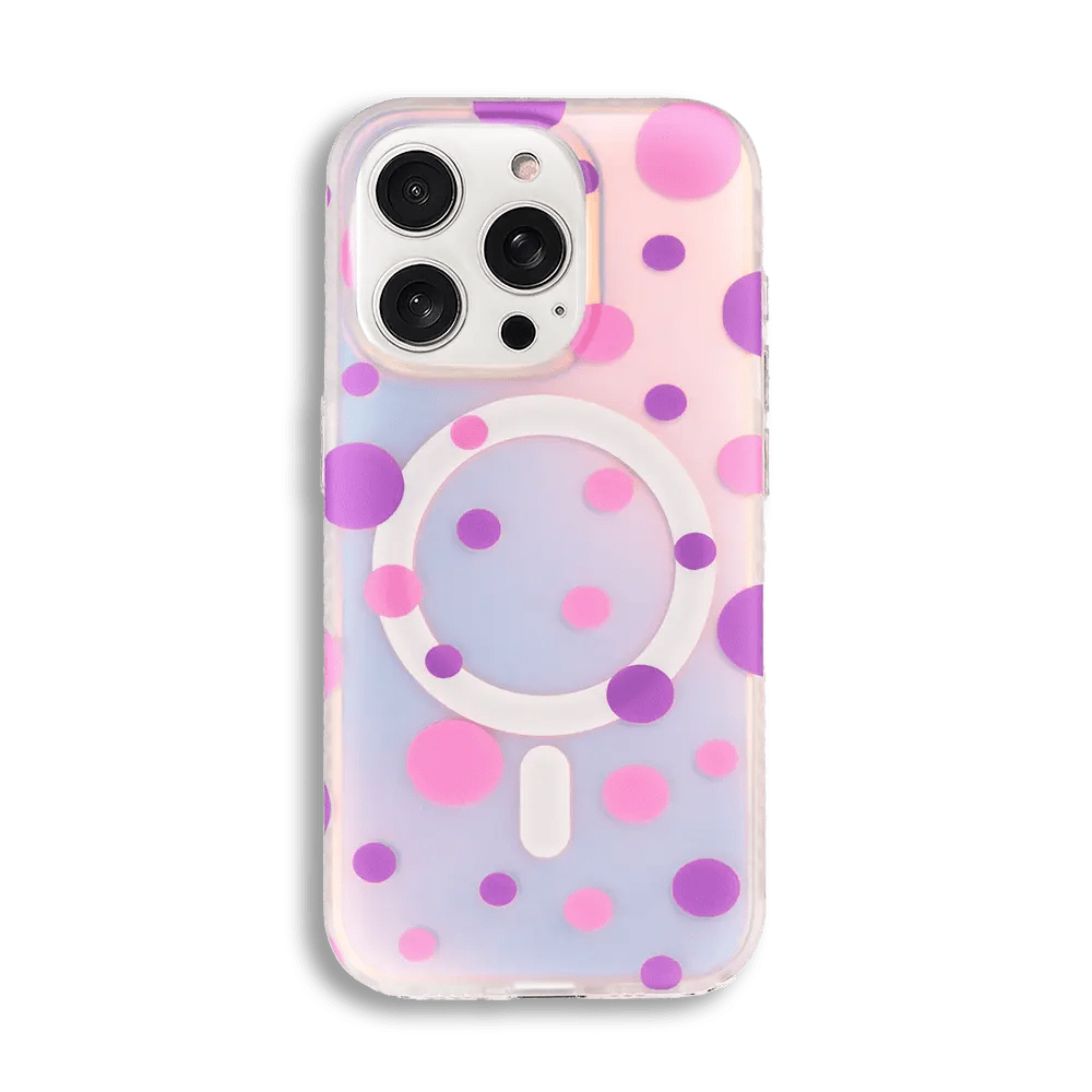 Opalescent Polka Dot | MagSafe Phone Case - PadaSnap