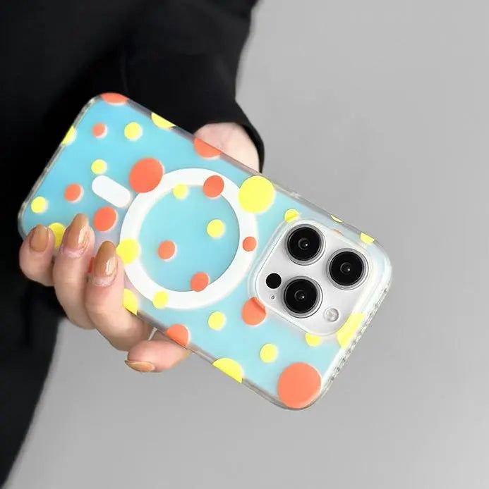 Opalescent Polka Dot | MagSafe Phone Case - PadaSnap