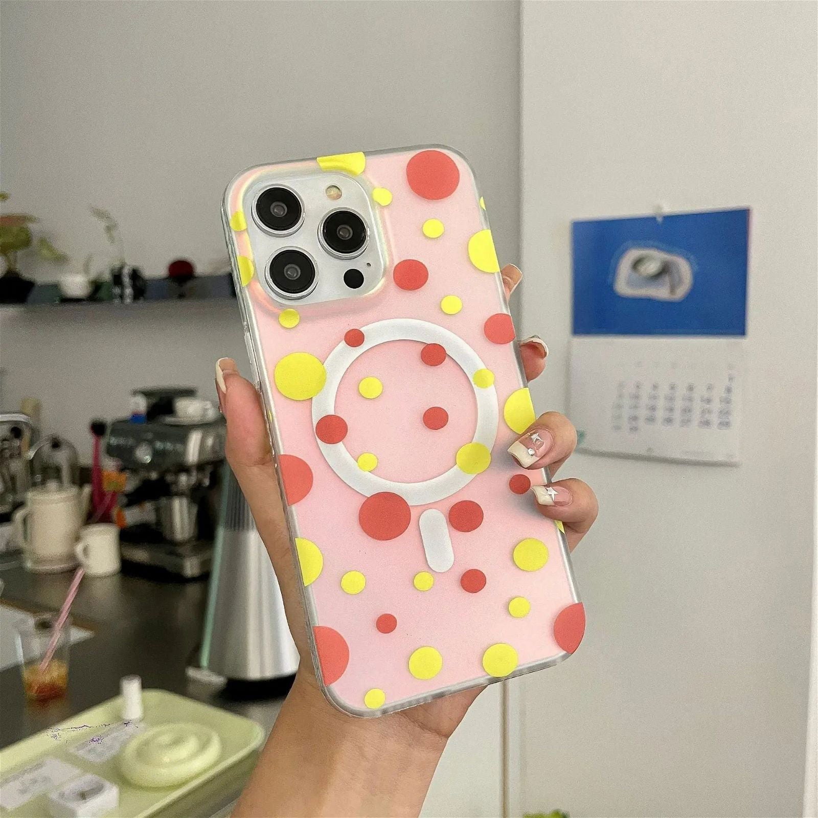 Opalescent Polka Dot | MagSafe Phone Case - PadaSnap