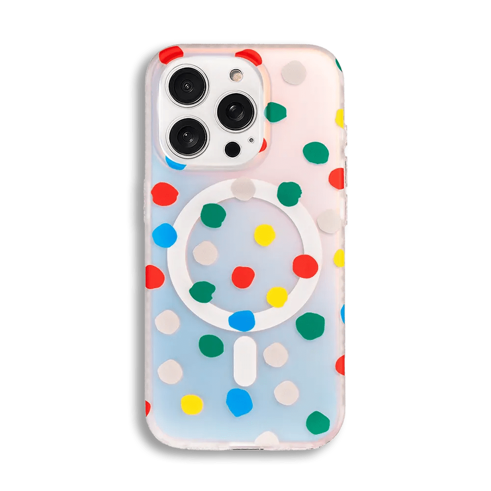 Opalescent Polka Dot | MagSafe Phone Case - PadaSnap