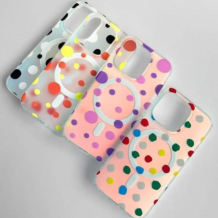 Opalescent Polka Dot | MagSafe Phone Case - PadaSnap