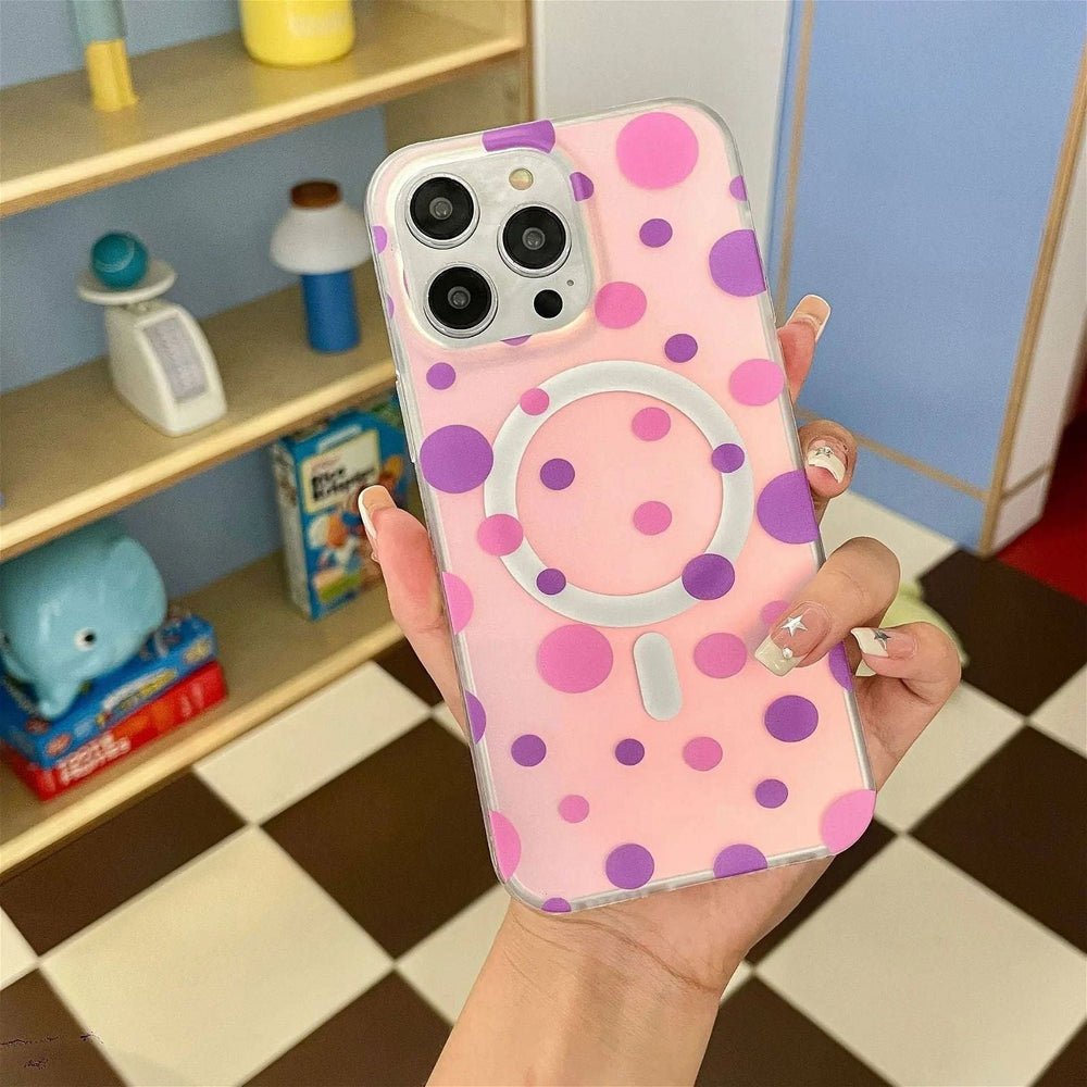 Opalescent Polka Dot | MagSafe Phone Case - PadaSnap