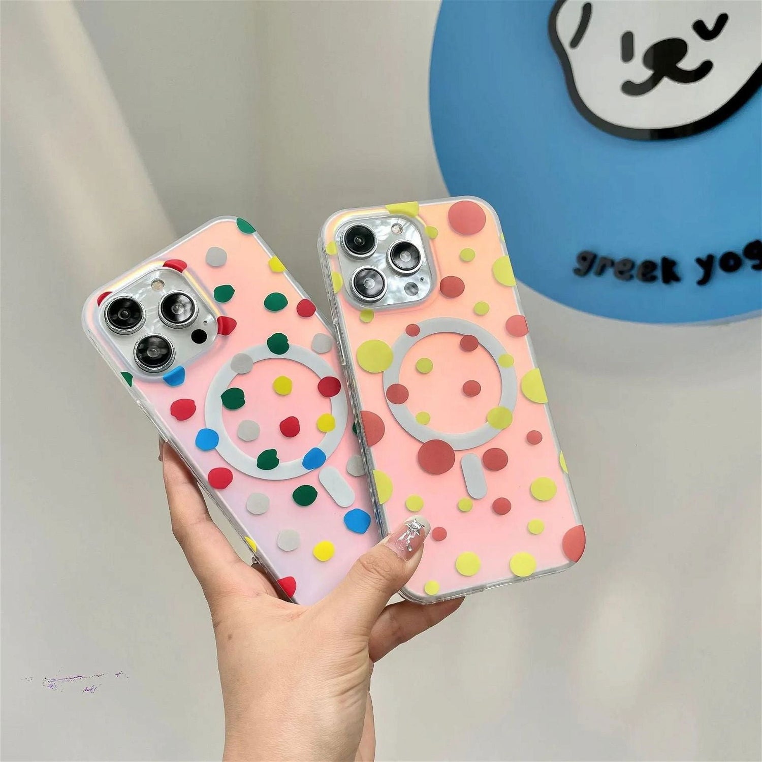 Opalescent Polka Dot | MagSafe Phone Case - PadaSnap