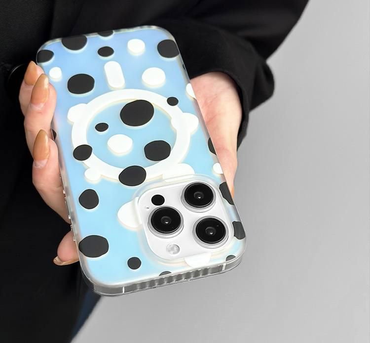 Opalescent Polka Dot | MagSafe Phone Case With Charms - PadaSnap