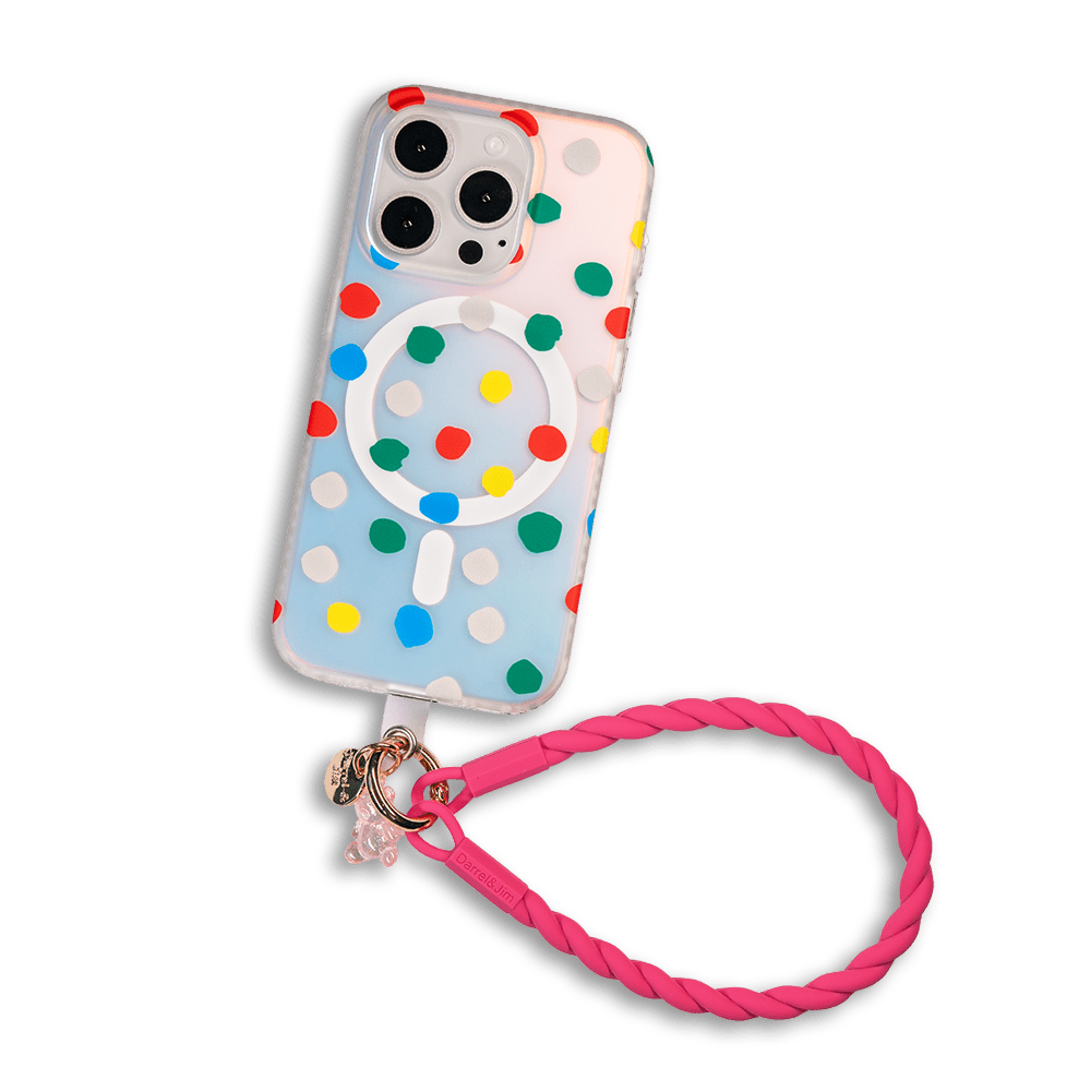 Opalescent Polka Dot | MagSafe Phone Case With Charms - PadaSnap