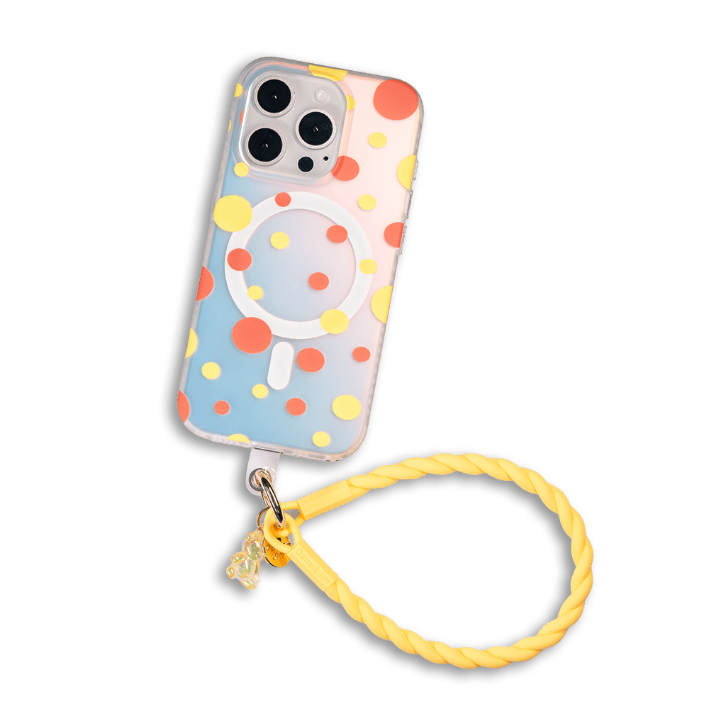 Opalescent Polka Dot | MagSafe Phone Case With Charms - PadaSnap