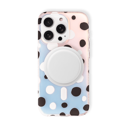 Opalescent Polka Dot | MagSafe Phone Case With Grip - PadaSnap