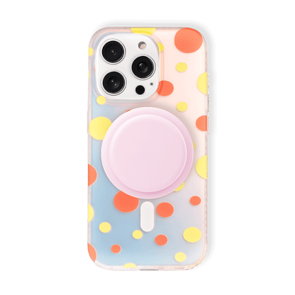 Opalescent Polka Dot | MagSafe Phone Case With Grip - PadaSnap