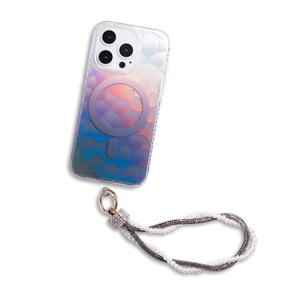 Opalescent Ripple | MagSafe Phone Case With Charms - PadaSnap