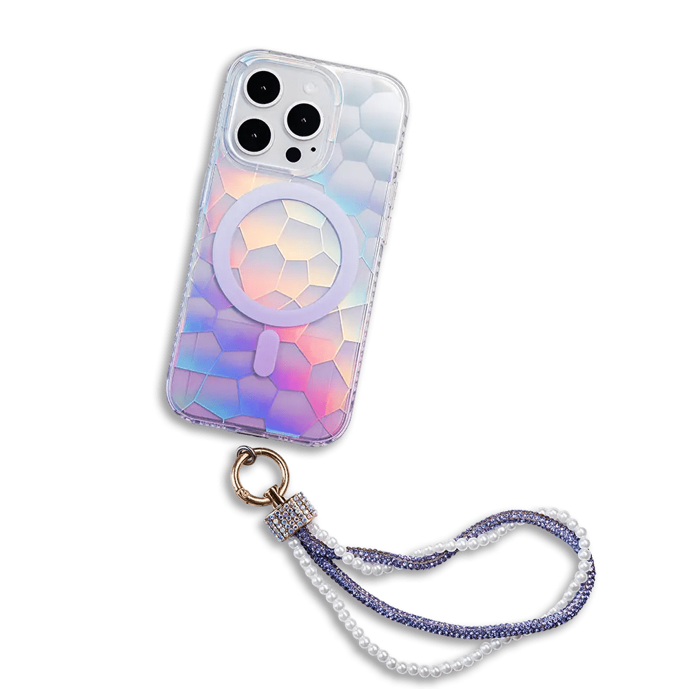 Opalescent Ripple | MagSafe Phone Case With Charms - PadaSnap