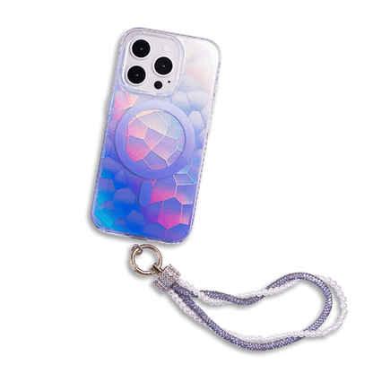 Opalescent Ripple | MagSafe Phone Case With Charms - PadaSnap