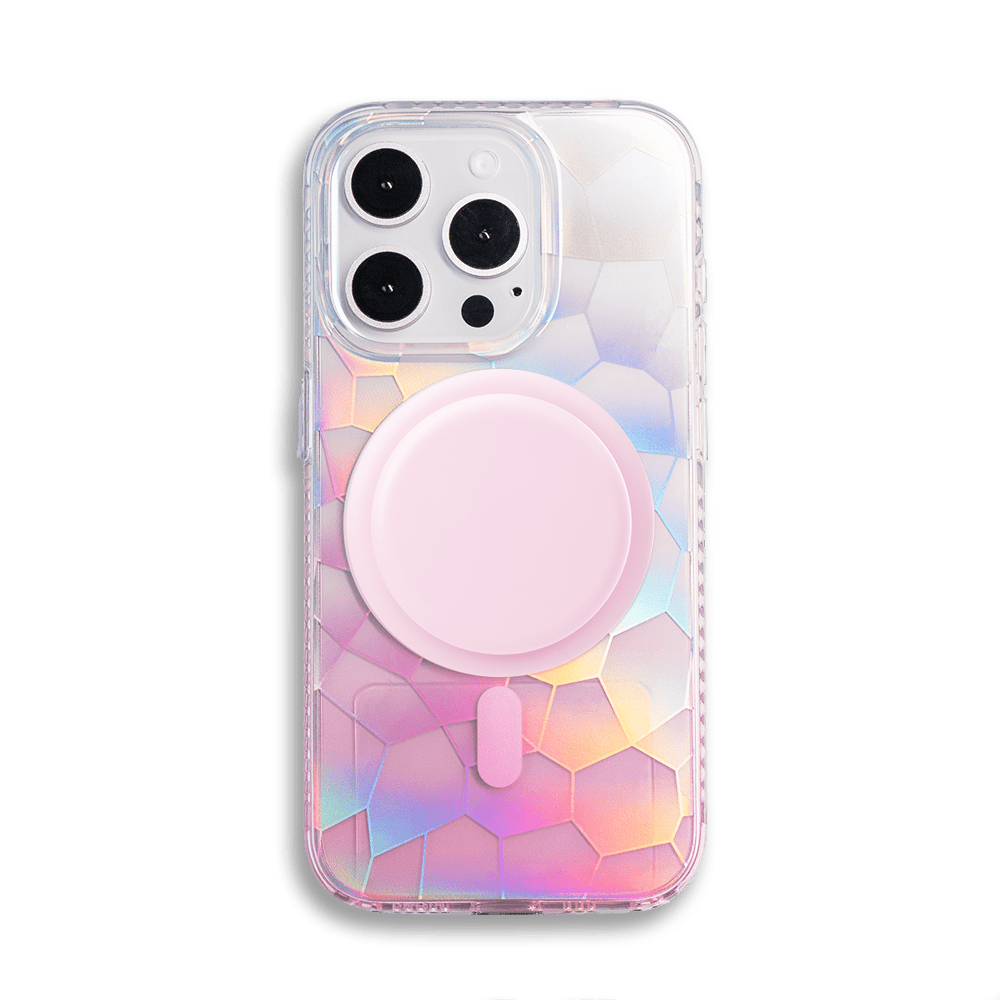 Opalescent Ripple | Purple MagSafe Phone Case With Grip - PadaSnap