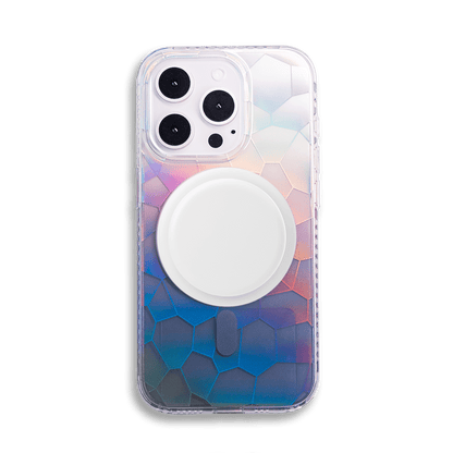 Opalescent Ripple | Purple MagSafe Phone Case With Grip - PadaSnap