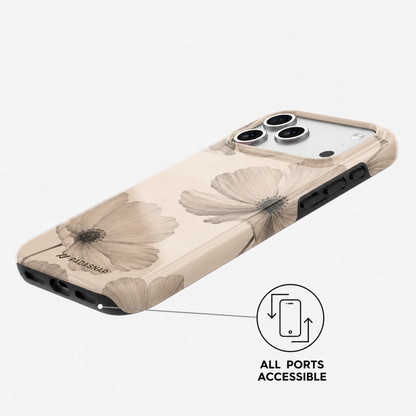 Poppy Flower MagSafe Phone Case Grip Set