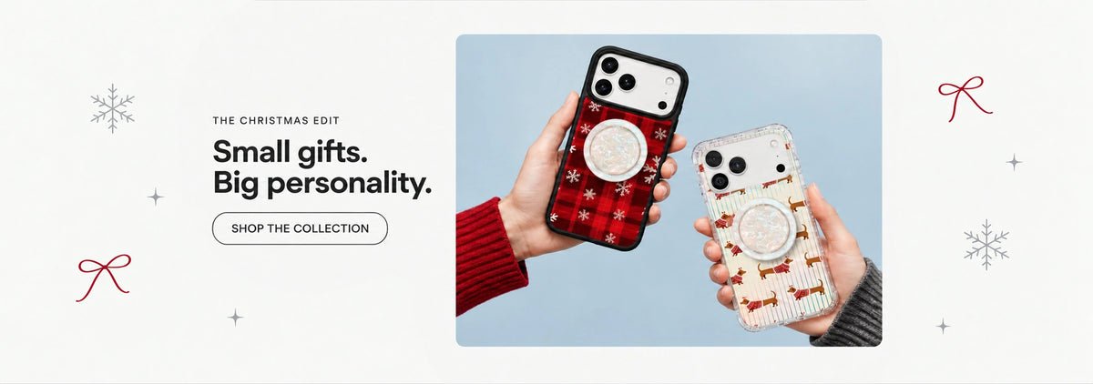 The Christmas Edit. Small gifts. Big personality. Shop the Christmas phone case and grip collection.