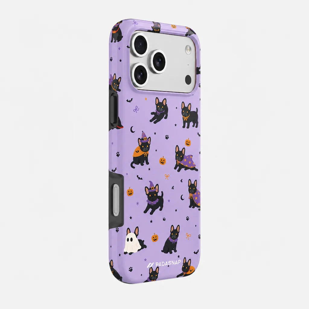 Witchy Kitty Purple MagSafe Phone Case Grip Set