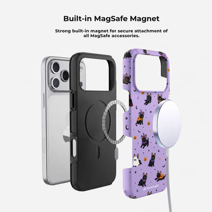 Witchy Kitty Purple MagSafe Phone Case Grip Set