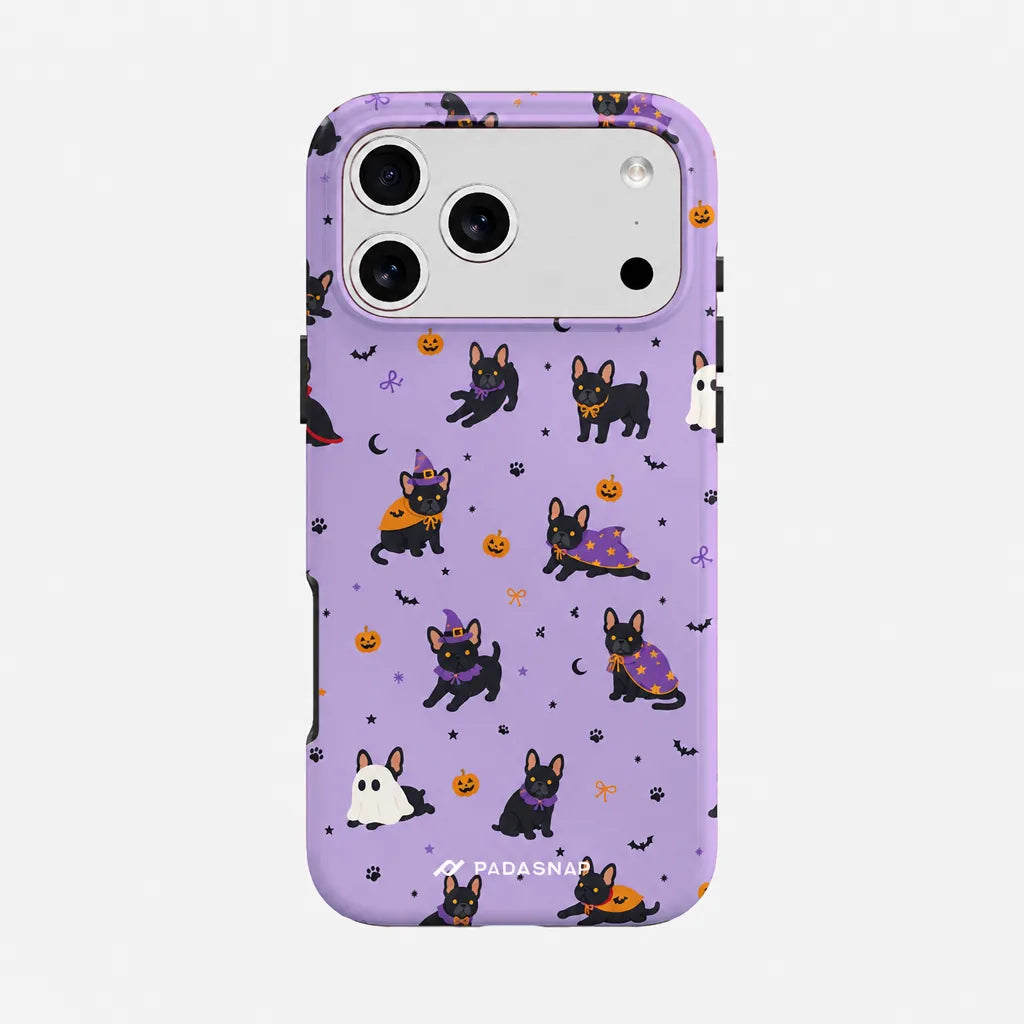 Witchy Kitty Purple MagSafe Phone Case Grip Set