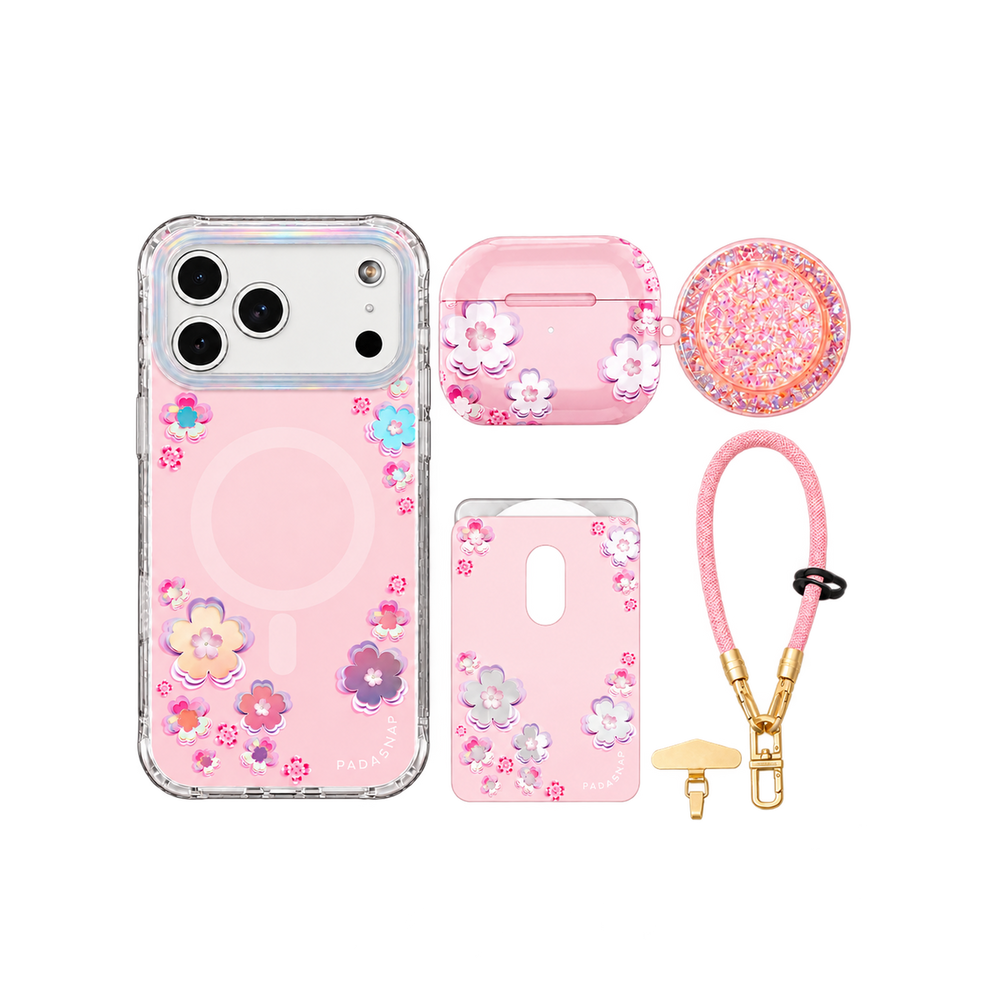 Holo-Sakura MagSafe Phone Case Bundle Set