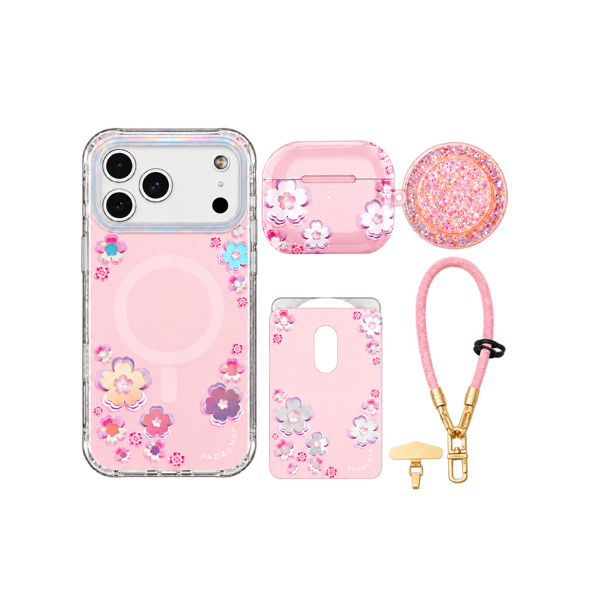 Holo-Sakura MagSafe Phone Case Bundle Set