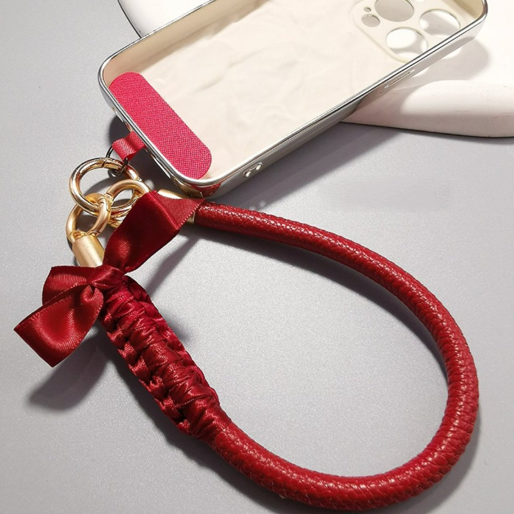 Elegant Bows | Leather Phone Strap