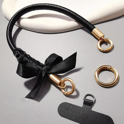 Elegant Bows | Leather Phone Strap