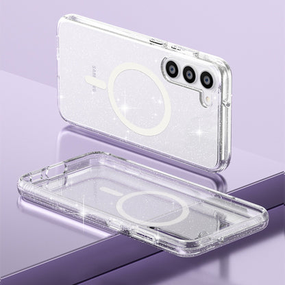 Glitter Clear MagSafe Phone Case For Samsung