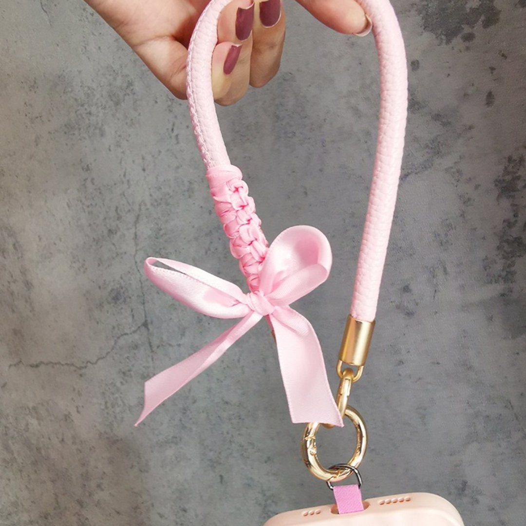 Elegant Bows | Leather Phone Strap