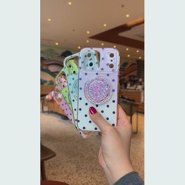 Polka Dot Dress MagSafe Phone Case Grip Set