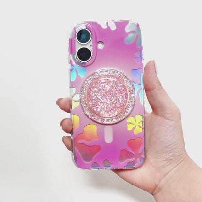 Iridescent SunnyWrap | Green MagSafe Phone Case Grip Set
