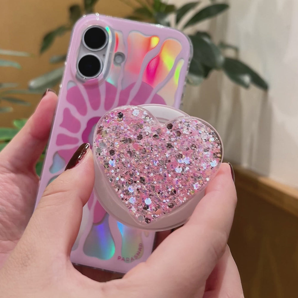 Radiant Hearts | Blue MagSafe Phone Case Grip Set