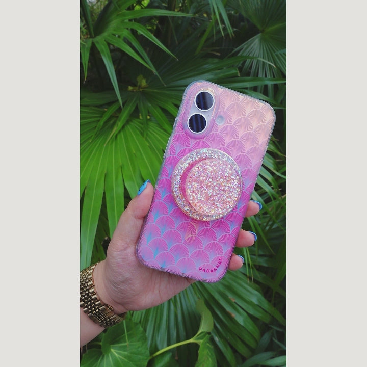 Starwave Shell | Pink MagSafe Phone Case Grip Set